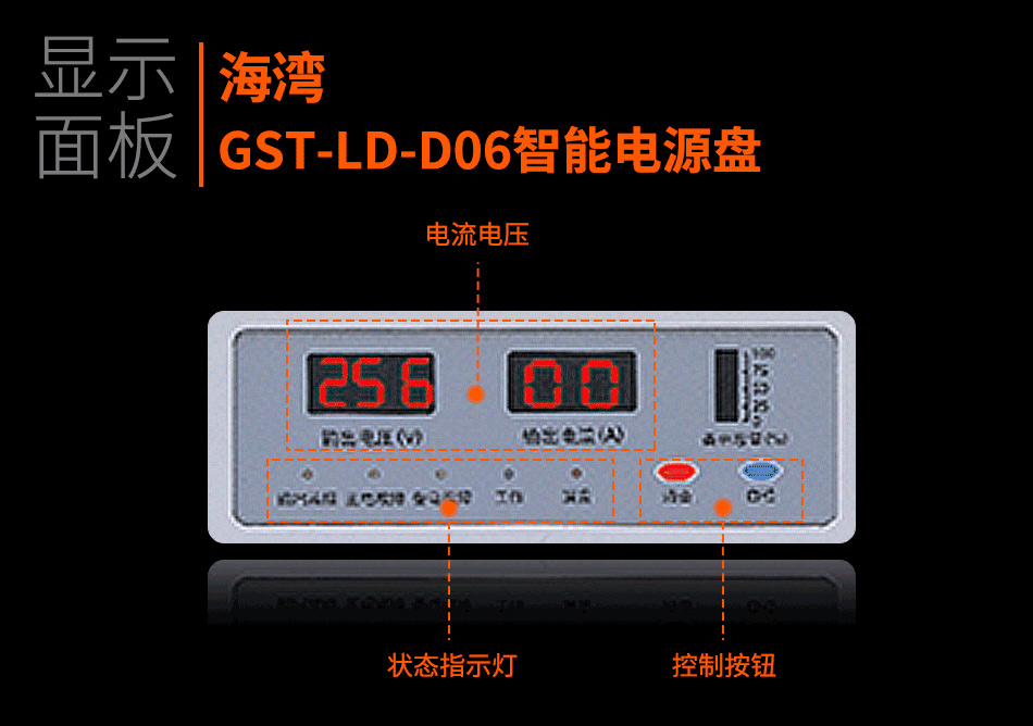 GST-LD-D06智能電源盤(pán)顯示面板